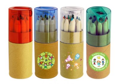 COLOURING PENCILS IN CARDBOARD TUBE